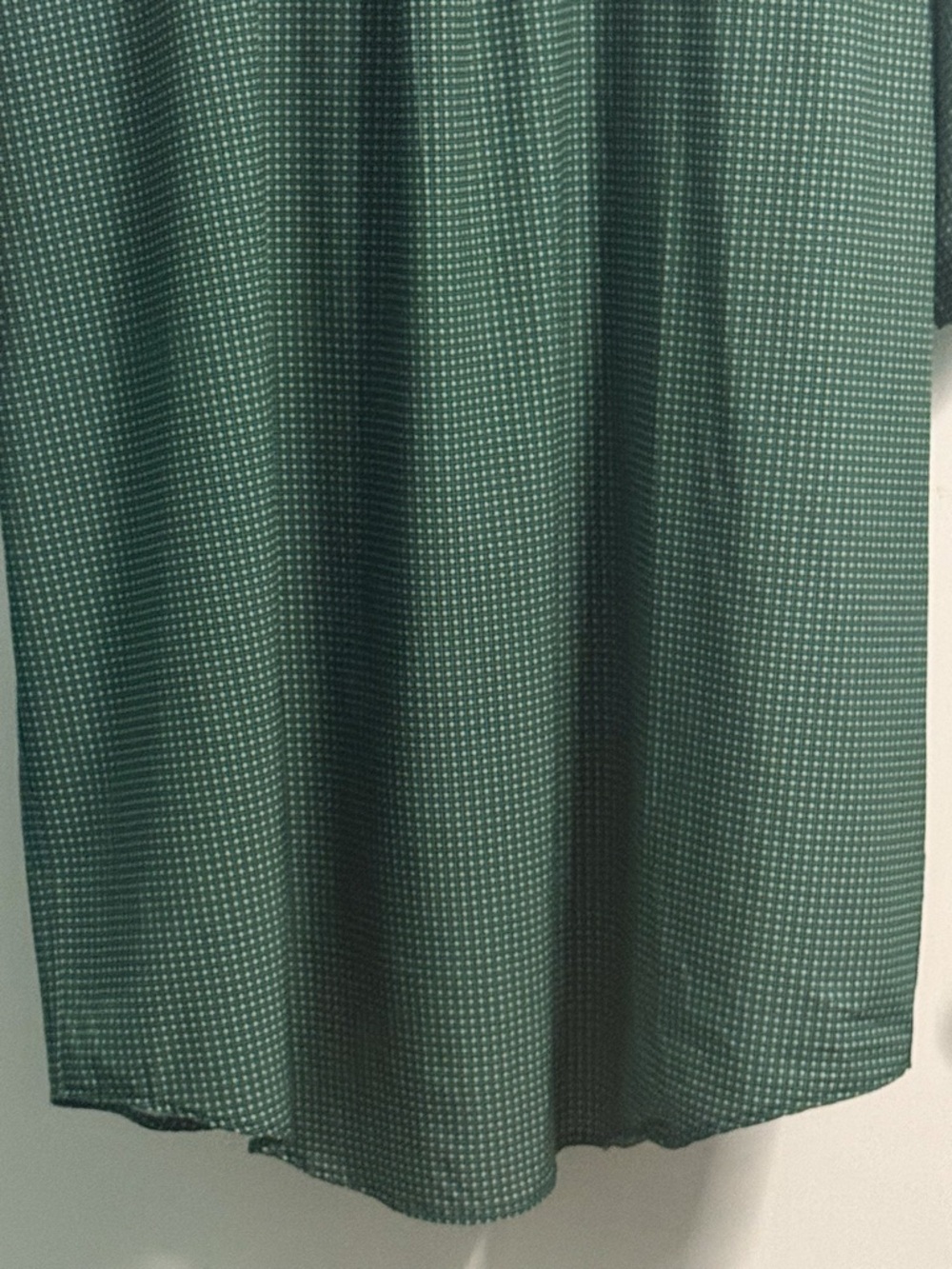 Cinch Men’s 3XL Big & Tall Green Geometric Micro Print Button Down Shirt - Picture 12 of 14